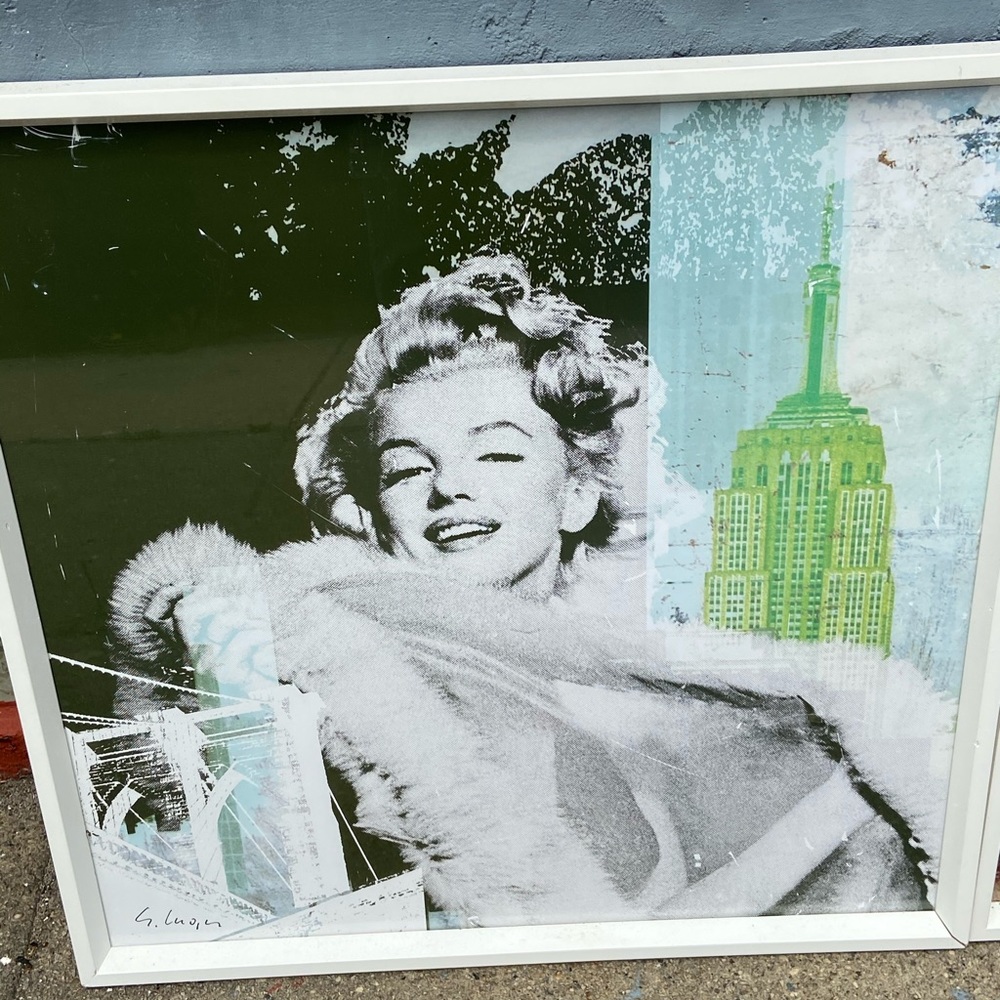 Two Marilyn Monroe pictures 24 X 24